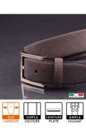 23729 Leather belt Taupe
