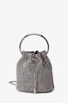 M-7019 Small strass mesh shoulder bag