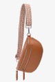 A40-RS-AG Adjustable patterned shoulder strap with silver carabiners : Shoulder strap color:039.001, Option ::With waist bag