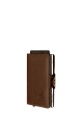Lupel L680SH Cowhide leather wallet card holder and aluminum case with RFID protection : colour:Cognac