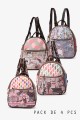 B-840-14-24A backpack Sweet & Candy : Pattern:Pack of 4