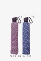 7391 Automatic open folding umbrella Stripe pattern Multicolor - Neyrat : colour:Pack of 6