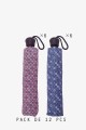 7391 Automatic open folding umbrella Stripe pattern Multicolor - Neyrat : colour:Pack of 12