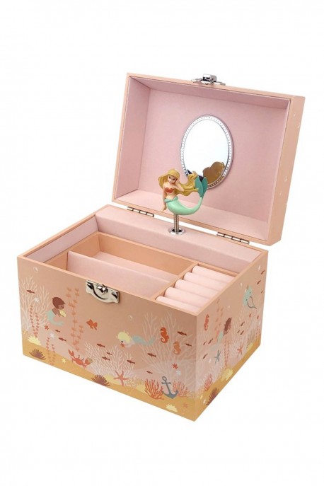 Trousselier S90043 Large Jewelry Box with Music Mermaid - Vanity Case