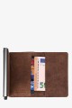 Lupel L679AV Cowhide leather wallet card holder and aluminum case with RFID protection