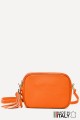 Grained Leather crossbody bag ZE-9019-G : colour:Orange