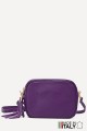 Grained Leather crossbody bag ZE-9019-G : colour:Purple