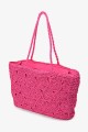 CL13040 Crocheted paper straw handbag / Beach bag