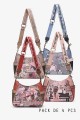 C-291-24A Sweet & Candy shoulder cross body bag : Pattern:Pack of 4