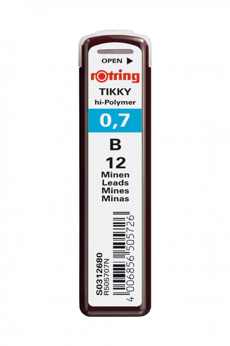 rOtring TIKKY hi-Polymer 0.7mm B (1 case of 12 mines) S0312680
