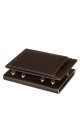 Lupel L686SH Duo Magnetic Case Card Wallet in cowhide with RFID protection : colour:Brown