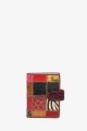 KJ6101-C Leather Patchwork Cardholder : colour:Multicolor-1
