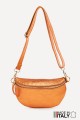 Metalic Leather fanny pack ZE-9009-MT : Colors:Amber (L-526)
