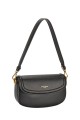CM7150 David Jones Shoulder Bag with Flap : colour:Black