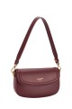 CM7150 David Jones Shoulder Bag with Flap : colour:Bordeaux