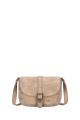 CM7201 David Jones satchel bag with flap : colour:Taupe