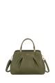CM7227 David Jones Pleated Lady Handbag : colour:Khaki