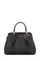 CM7227 David Jones Pleated Lady Handbag : colour:Black