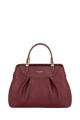 CM7227 David Jones Pleated Lady Handbag : colour:Bordeaux